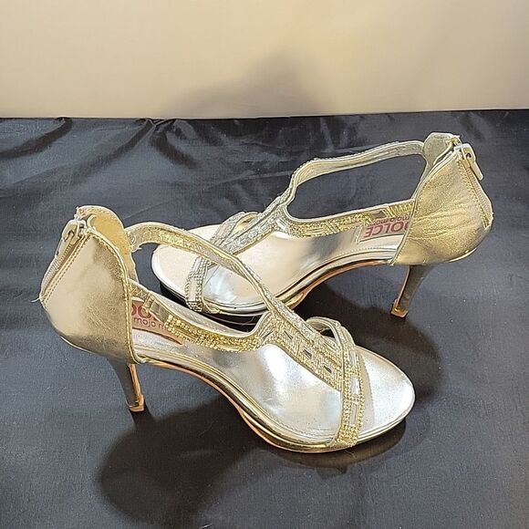 DOLCE BY MOJO MAXY JEWEL EMBELLISHMENTS ROUND TOE HIGH HEEL STILETTOS SANDAL - Picture 5 of 14